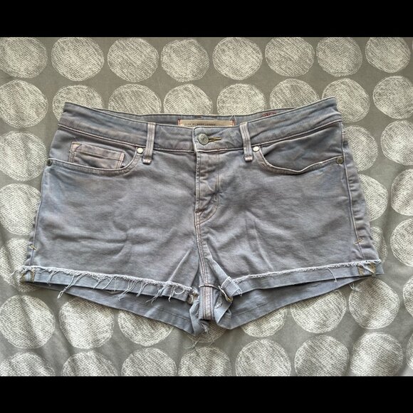 Marc by Marc Jacobs Workwear Slouchy Pale Lavender Denim Jean Shorts Sz 27 - Picture 1 of 16